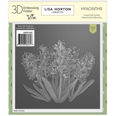 Lisa Horton Crafts 3D Embossing Folder and Die - Hyacinths